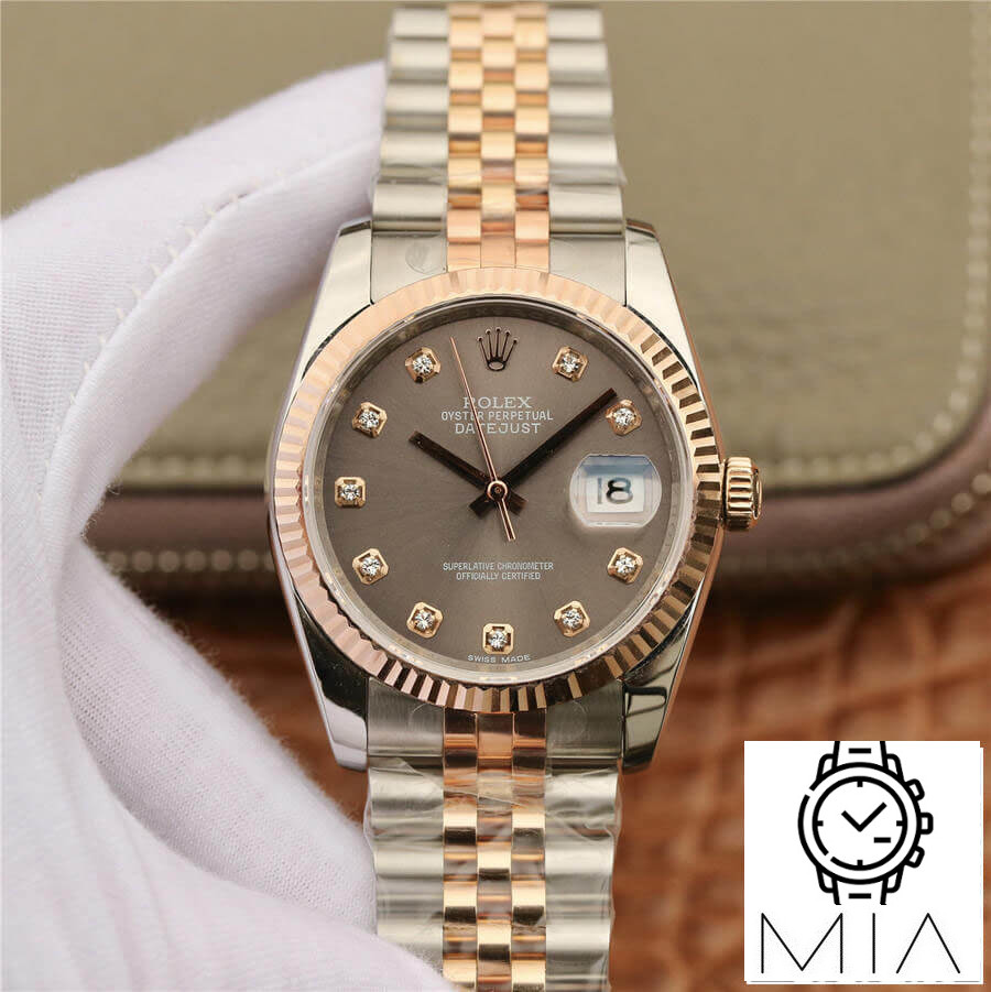 Rolex Datejust 116231 GM Factory Diamond-Set Bezel