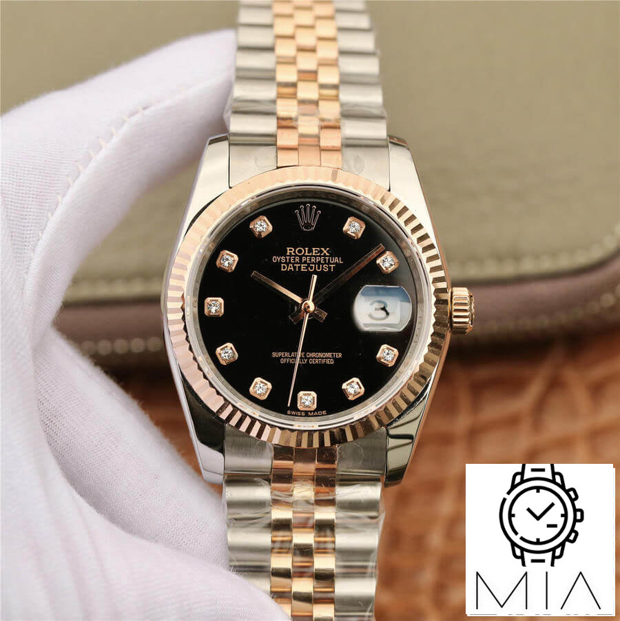 Rolex Datejust 116231 GM Factory Black Dial