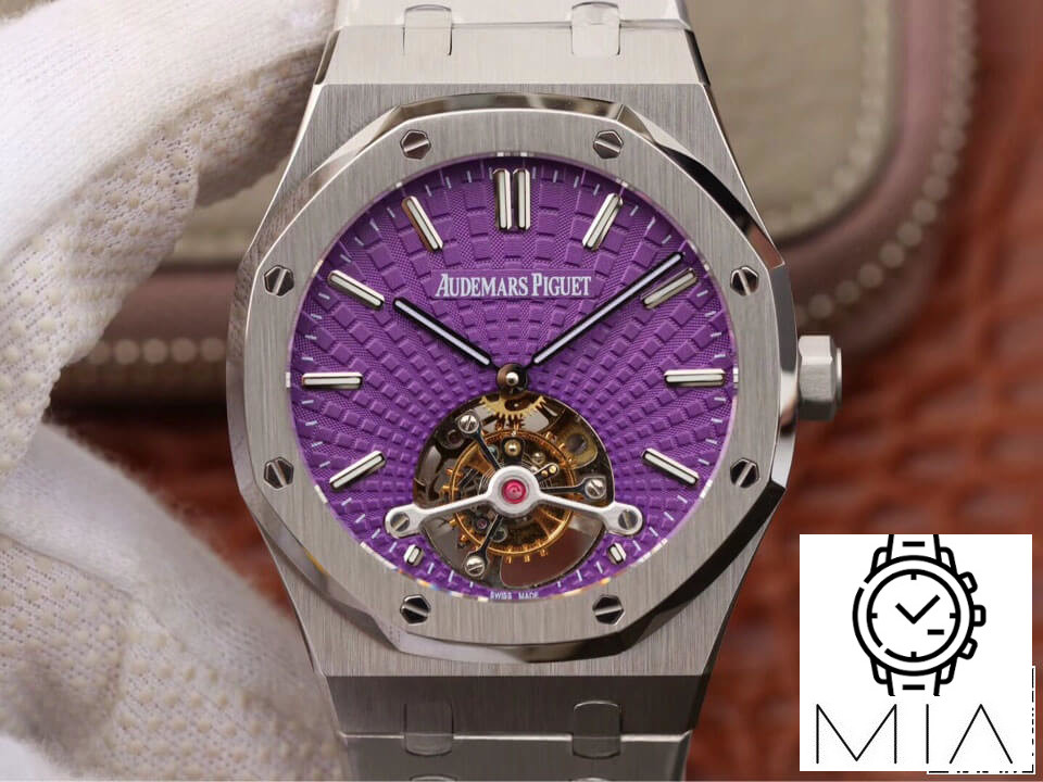 Audemars Piguet Royal Oak Tourbillon 26522ST.OO.1220ST.01 JF Factory Purple Dial