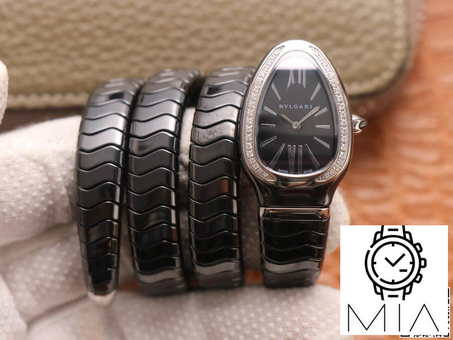 Bvlgari Serpenti BV Factory Diamond-Set Bezel