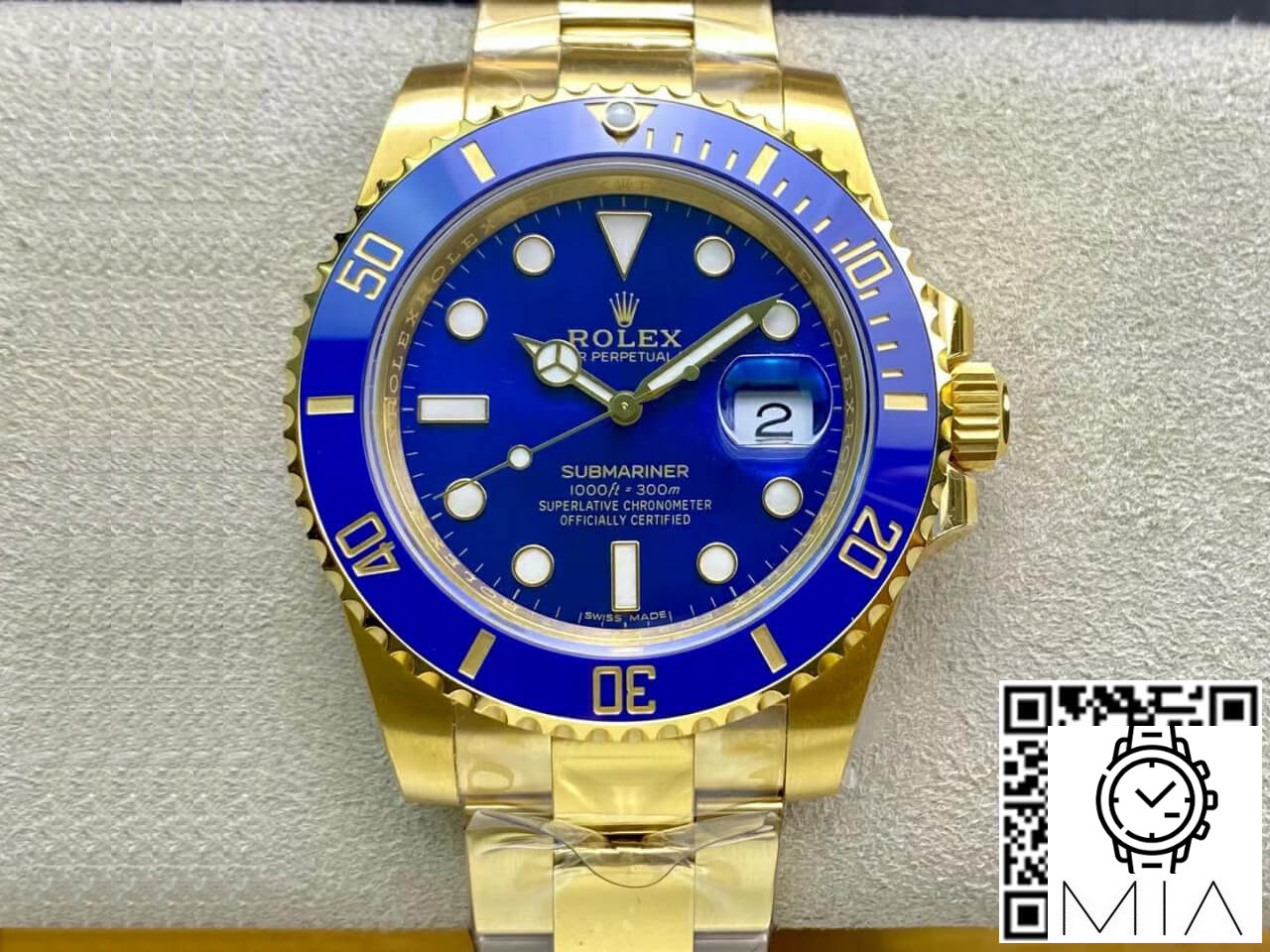 Rolex Submariner M116618LB-0003 VS Factory Gold Strap
