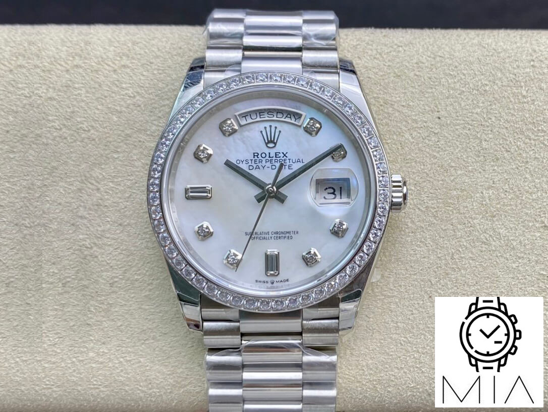 Rolex Day Date 128396TBR-0005 EW Factory Diamond-set Dial