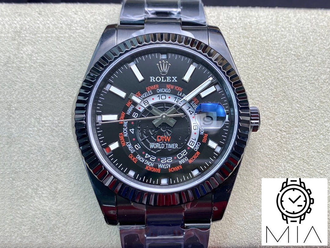 Rolex Sky Dweller 40MM WWF Factory Black Strap