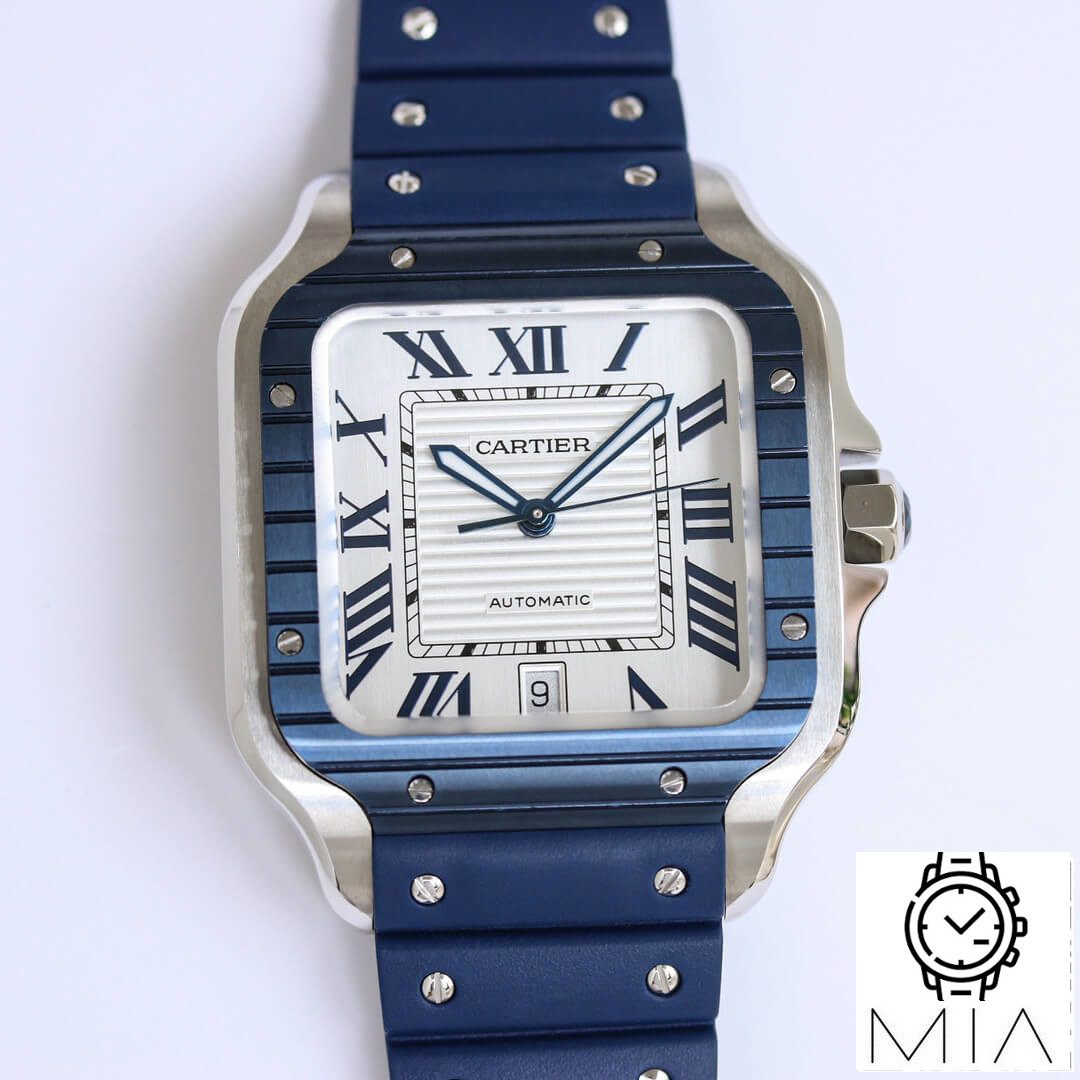 Cartier Santos GF Factory Rubber Strap