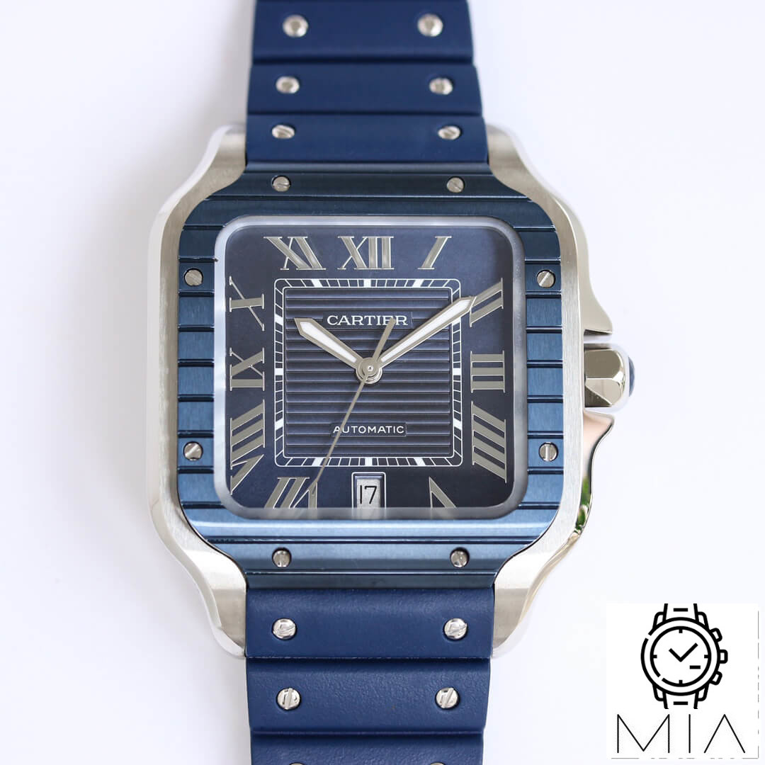 Cartier Santos GF Factory Blue Strap
