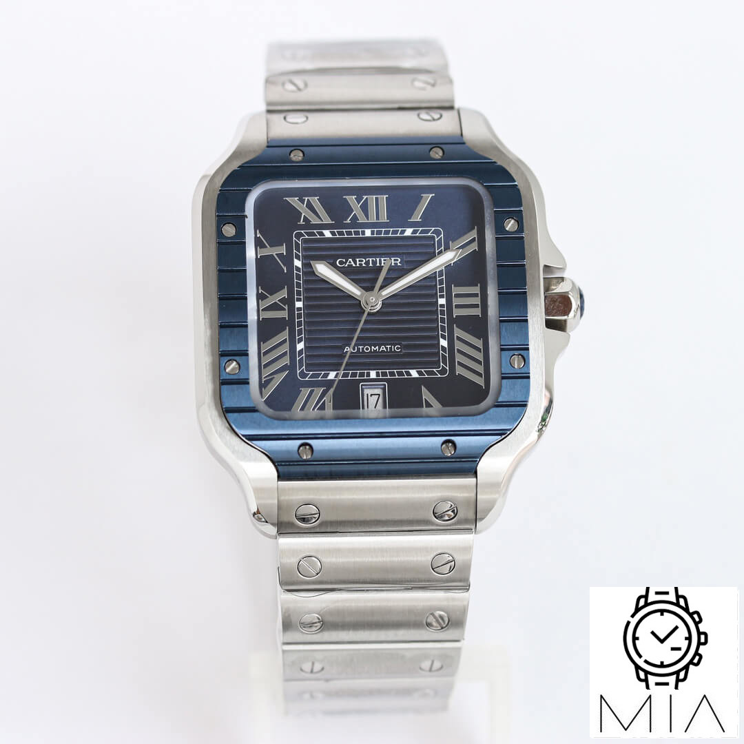Cartier Santos GF Factory Blue Bezel
