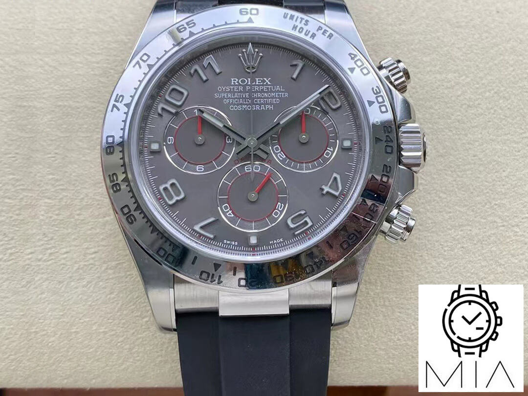 Rolex Cosmograph Daytona 116519-0104 Clean Factory Black Rubber Strap