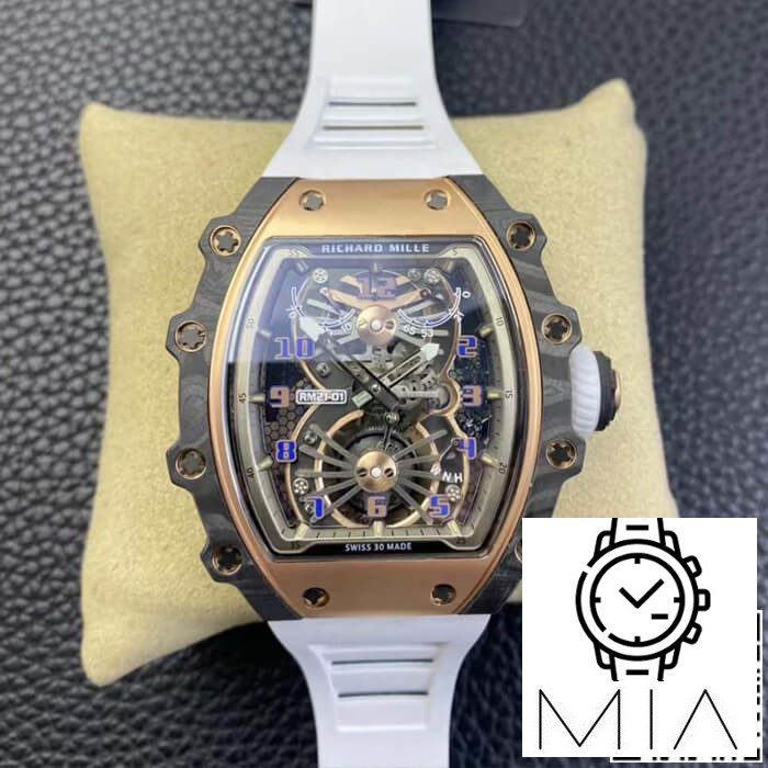 Richard Mille RM21-01 RM Factory White Rubber Strap