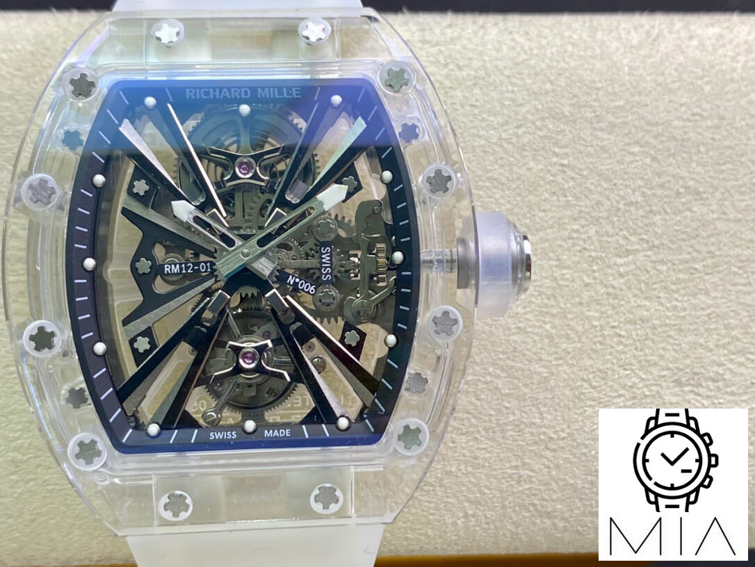 Richard Mille RM12-01 RM Factory Transparent White Strap