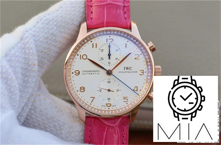 IWC Portuguese ZF Factory Pink Strap