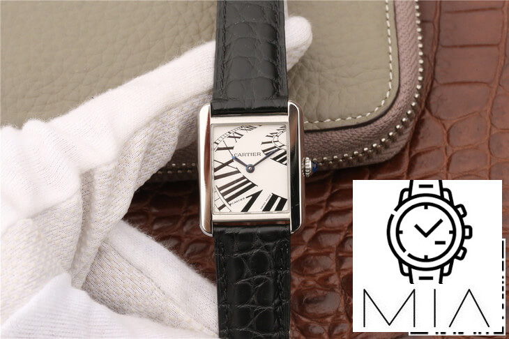 Cartier Tank W5200018 K11 Factory Black Strap