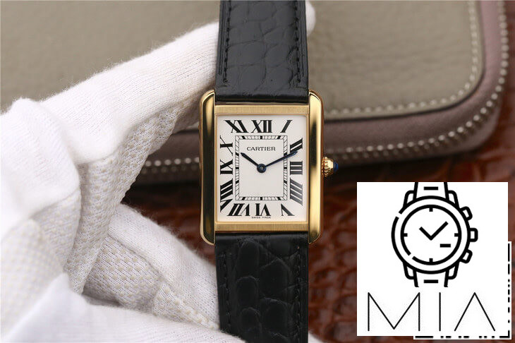 Cartier Tank W5200002 K11 Factory Black Strap