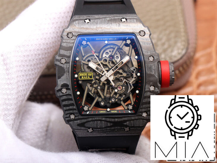 Richard Mille RM35-02 ZF Factory Black Rubber Strap