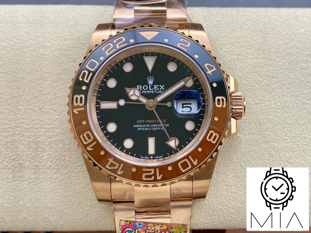Rolex GMT Master II M126715CHNR-0001 Clean Factory Gold Strap