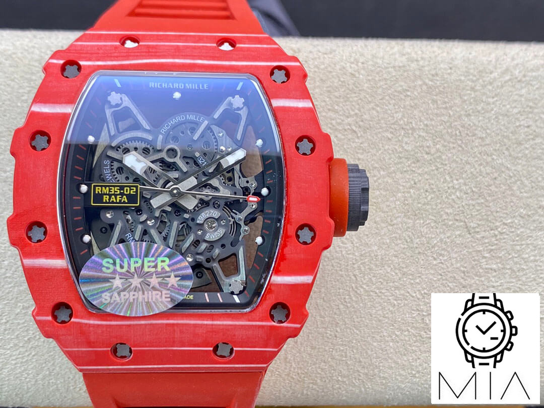 Richard Mille RM035-02 RM Factory Red Rubber Strap