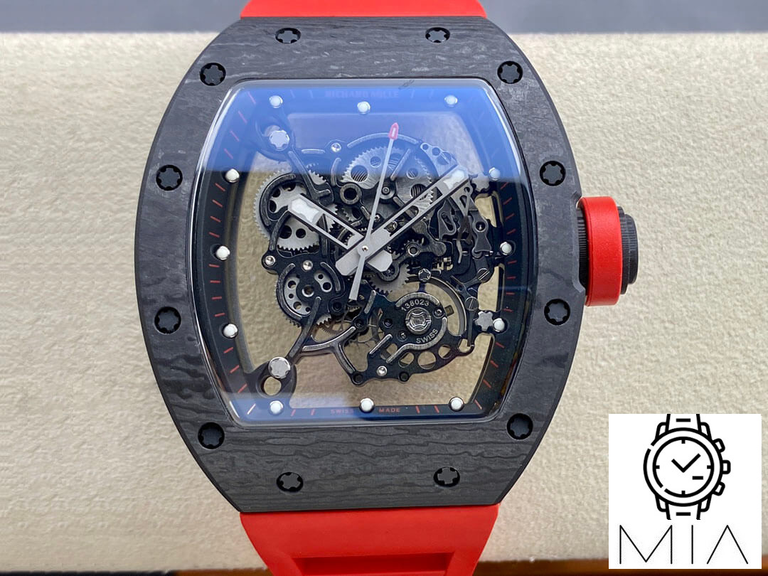 Richard Mille RM-055 BBR Factory Red Rubber Strap
