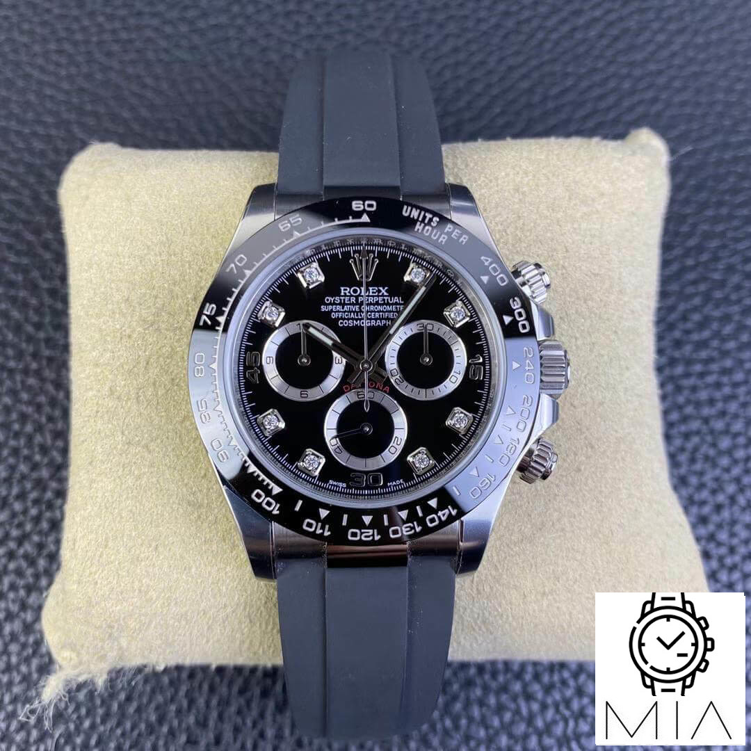Rolex Cosmograph Daytona M116519LN-0025 Clean Factory Black Rubber Strap