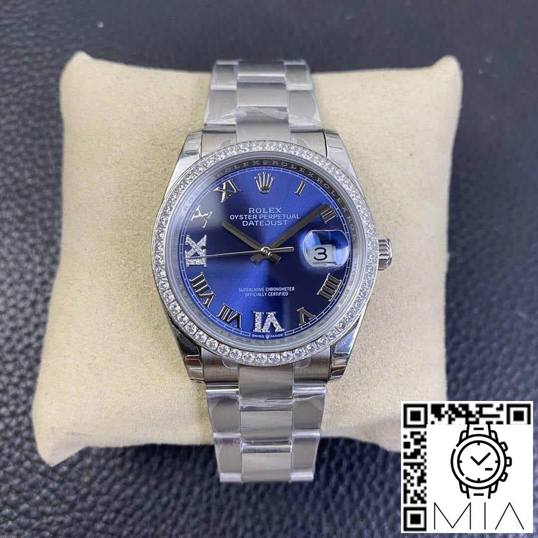 Rolex Datejust M126284RBR EW Factory Stainless Steel Strap