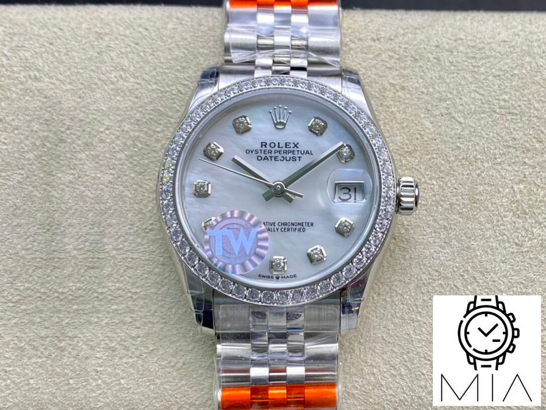 Rolex Datejust M278384RBR-0008 TW Factory Diamond-Set Bezel