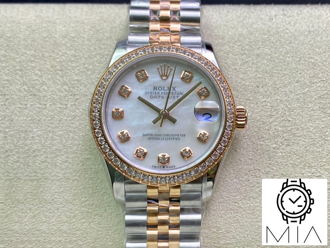Rolex Datejust M278381RBR-0026 31MM EW Factory Diamond-Set Bezel