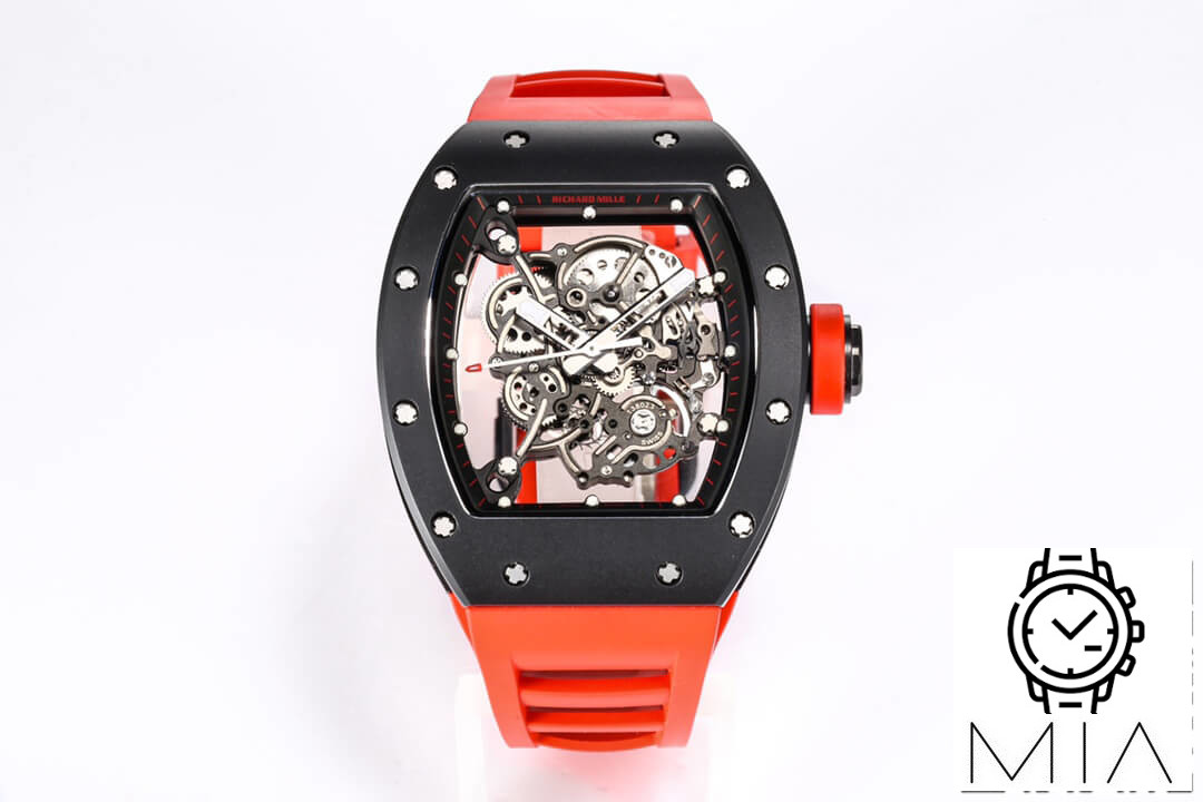 Richard Mille RM-055 BBR Factory Red Rubber Strap