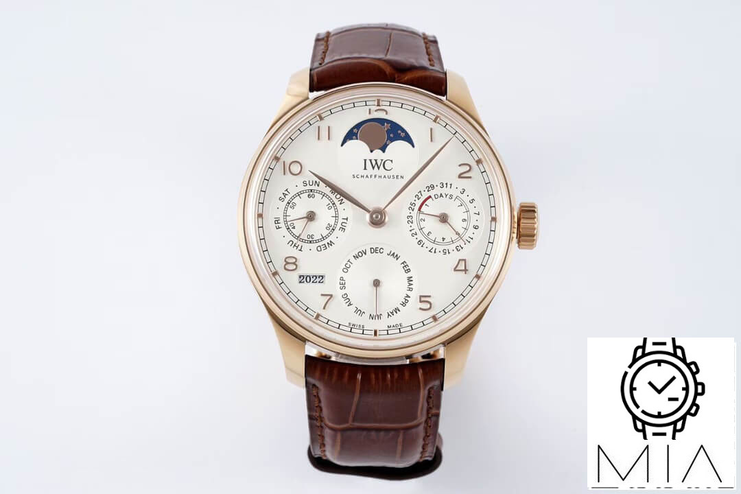 IWC Portuguese Perpetual Calendar IW503302 APS Factory Brown Strap