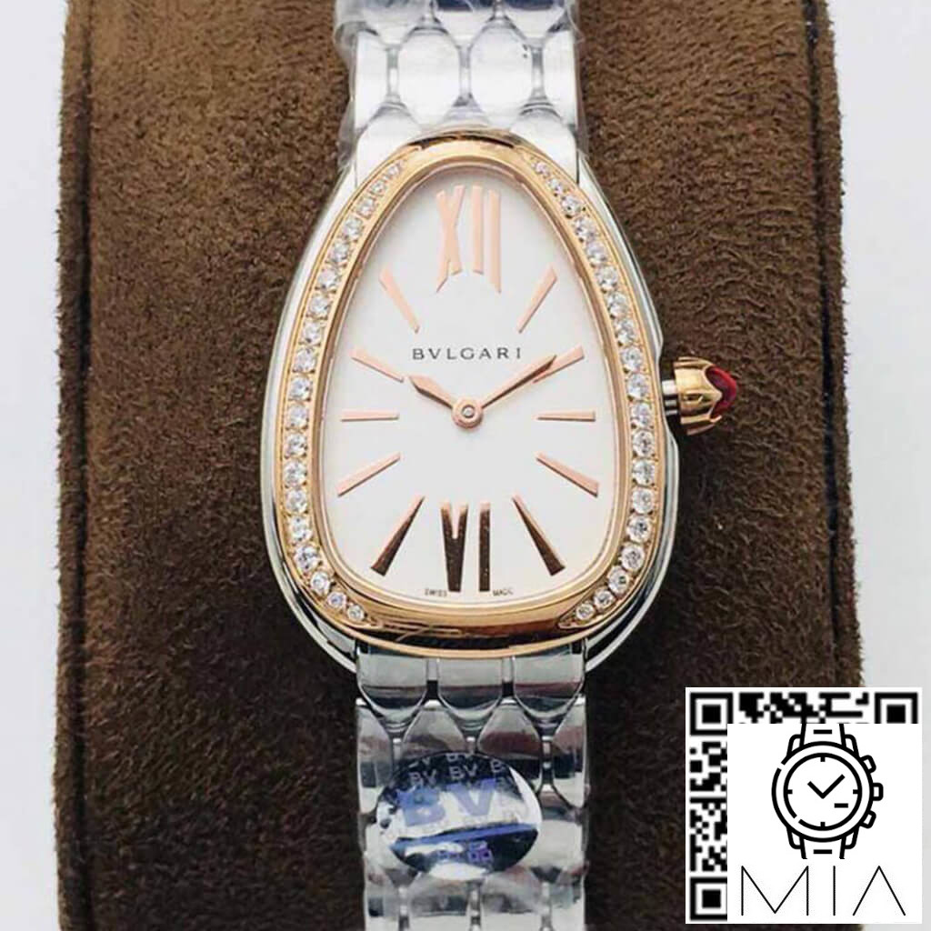 Bvlgari Serpenti 103143 BV Factory Stainless Steel Diamond Bezel