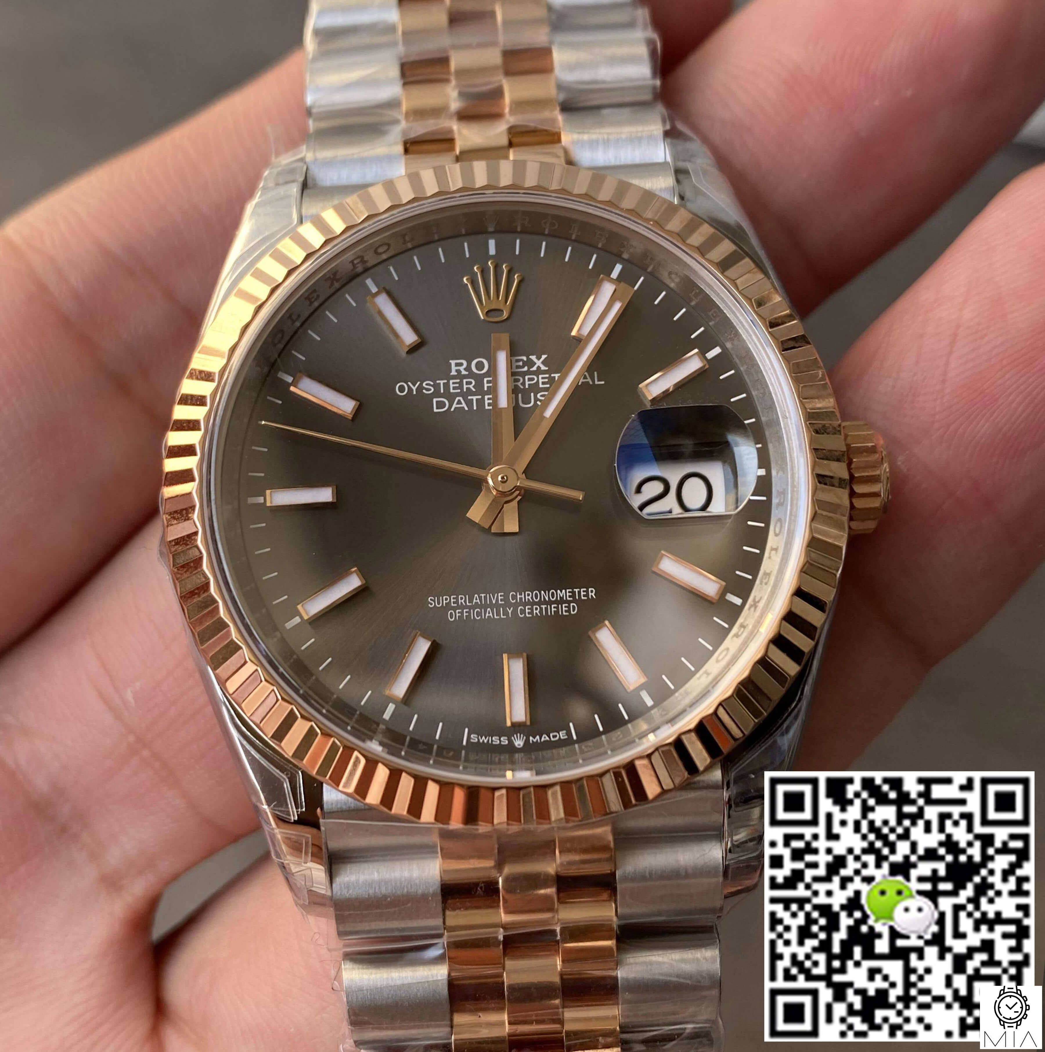 Rolex Datejust M126231-0013 36MM VS Factory Gray Dial
