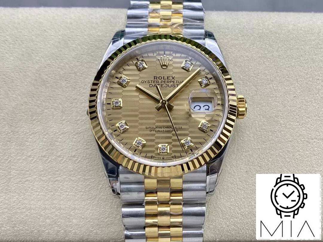 Rolex Datejust M126233-0045 36MM VS Factory Gold Diamond Dial