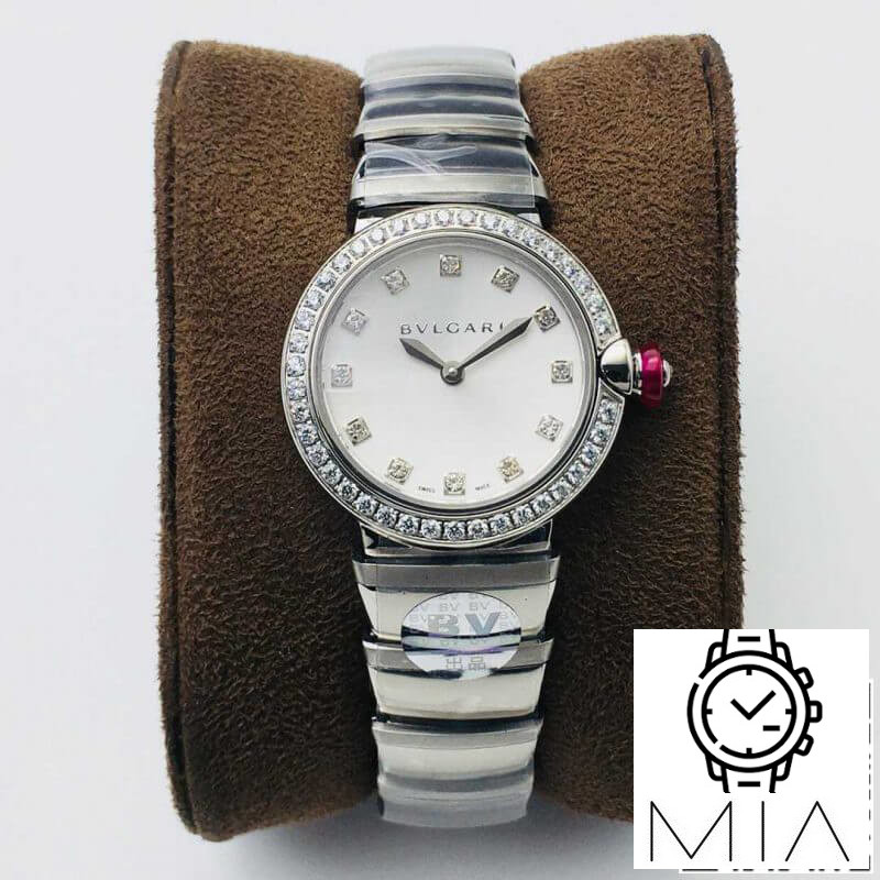 Bvlgari LVCEA BV Factory Diamond-set Bezel