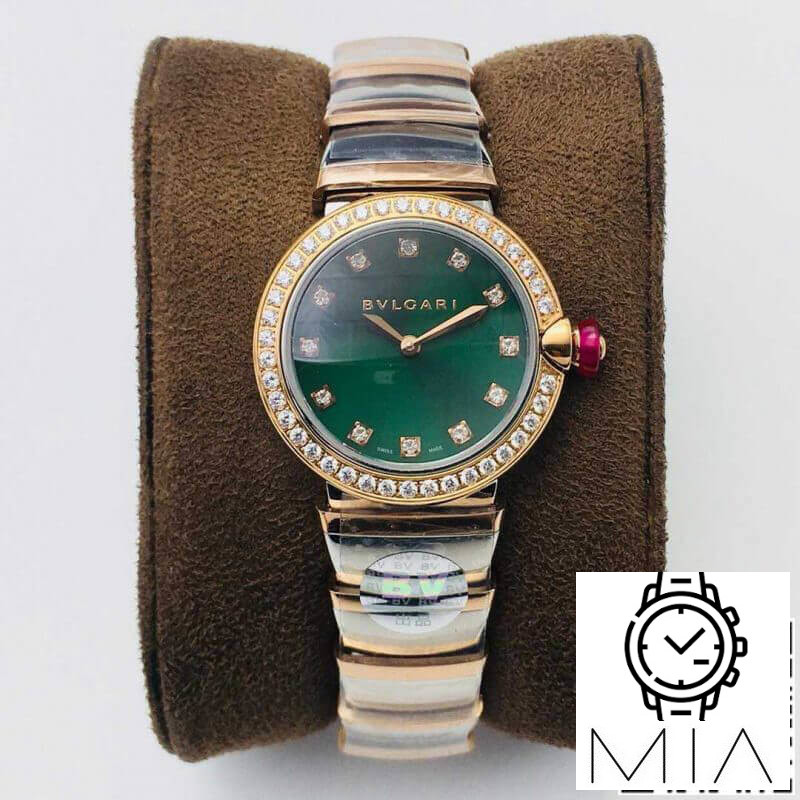 Bvlgari LVCEA BV Factory Diamond-set Green Dial