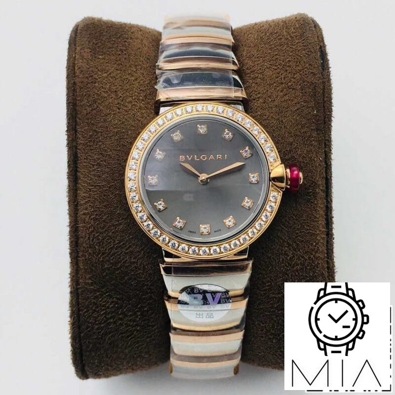 Bvlgari LVCEA BV Factory Diamond-Set Bezel