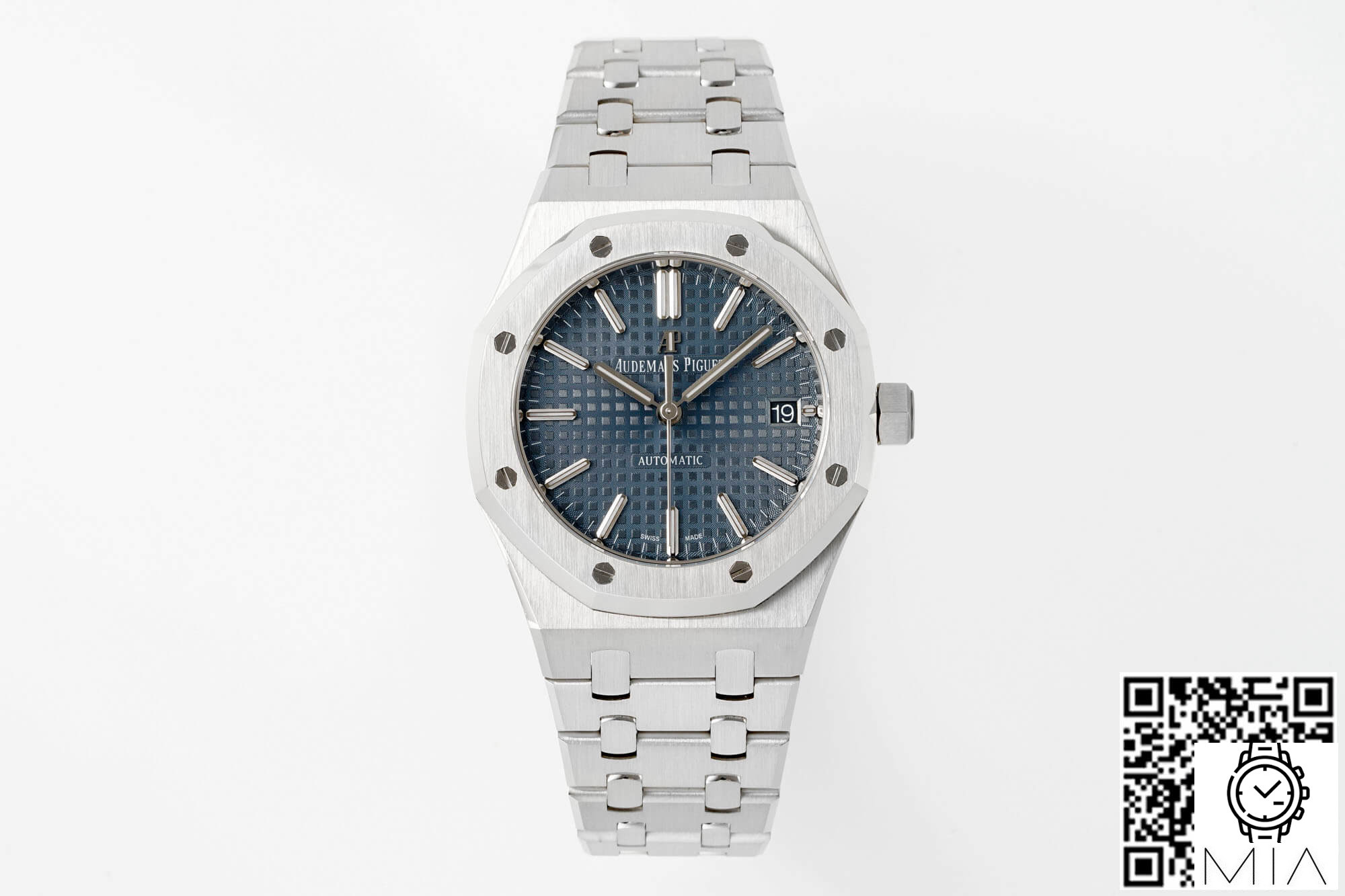 Audemars Piguet Royal Oak 15450ST.OO.1256ST.03 APS Factory Silver Case Blue Dial