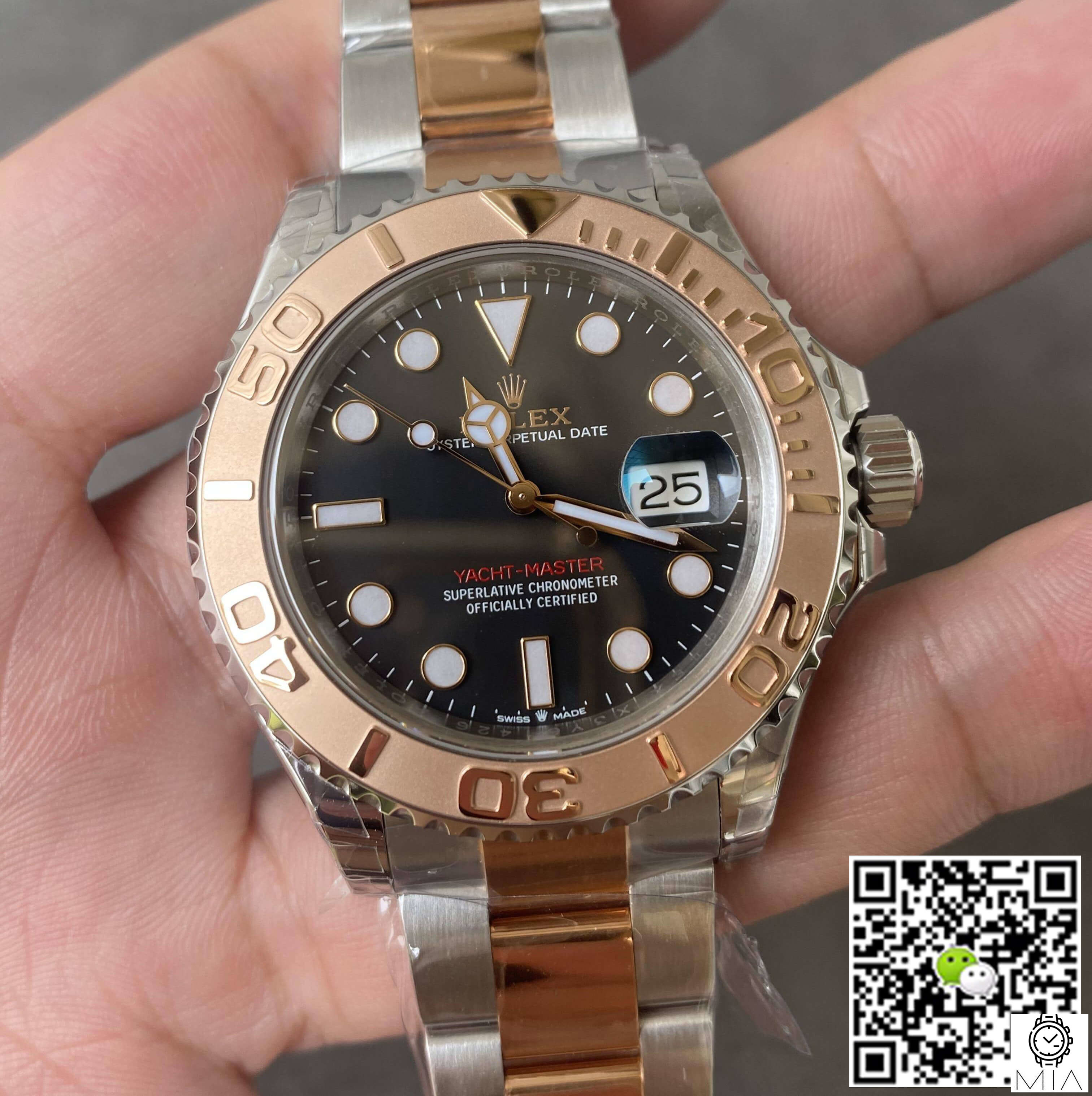 Rolex Yacht Master M126621-0002 VS Factory Rose Gold Black Dial