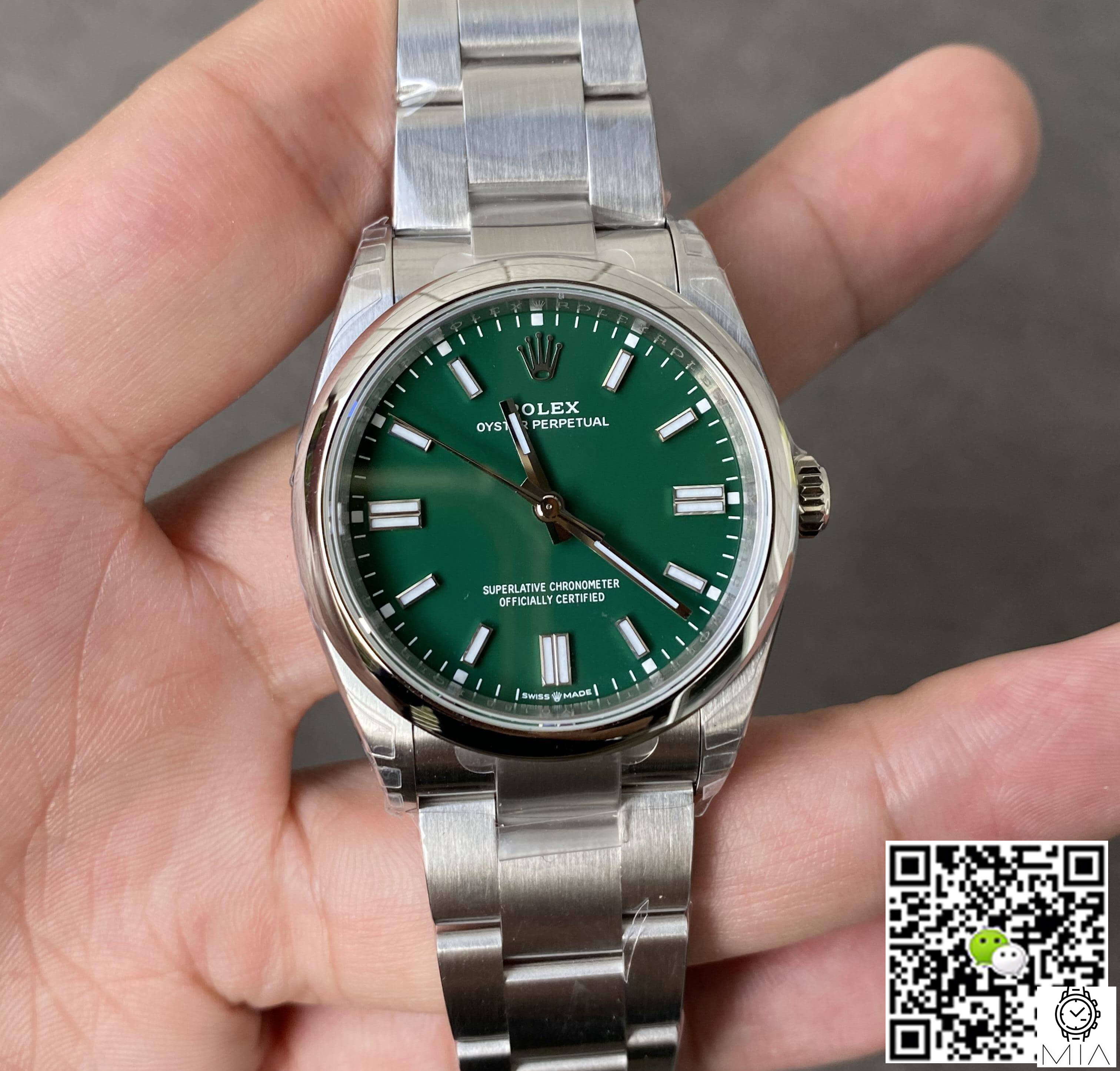 Rolex Oyster Perpetual M126000-0005 36MM VS Factory Stainless Steel Green Dial