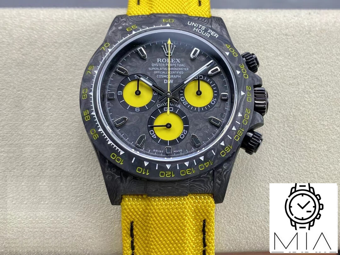 Rolex Daytona Cosmograph Diw Custom Version Noob Factory Carbon Fiber Dial