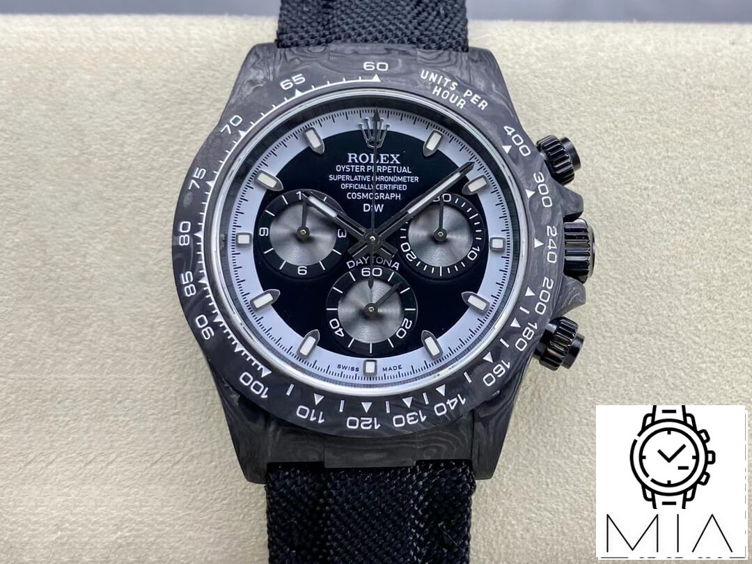 Rolex Daytona Cosmograph Noob Factory Diw Black Carbon Fiber Case