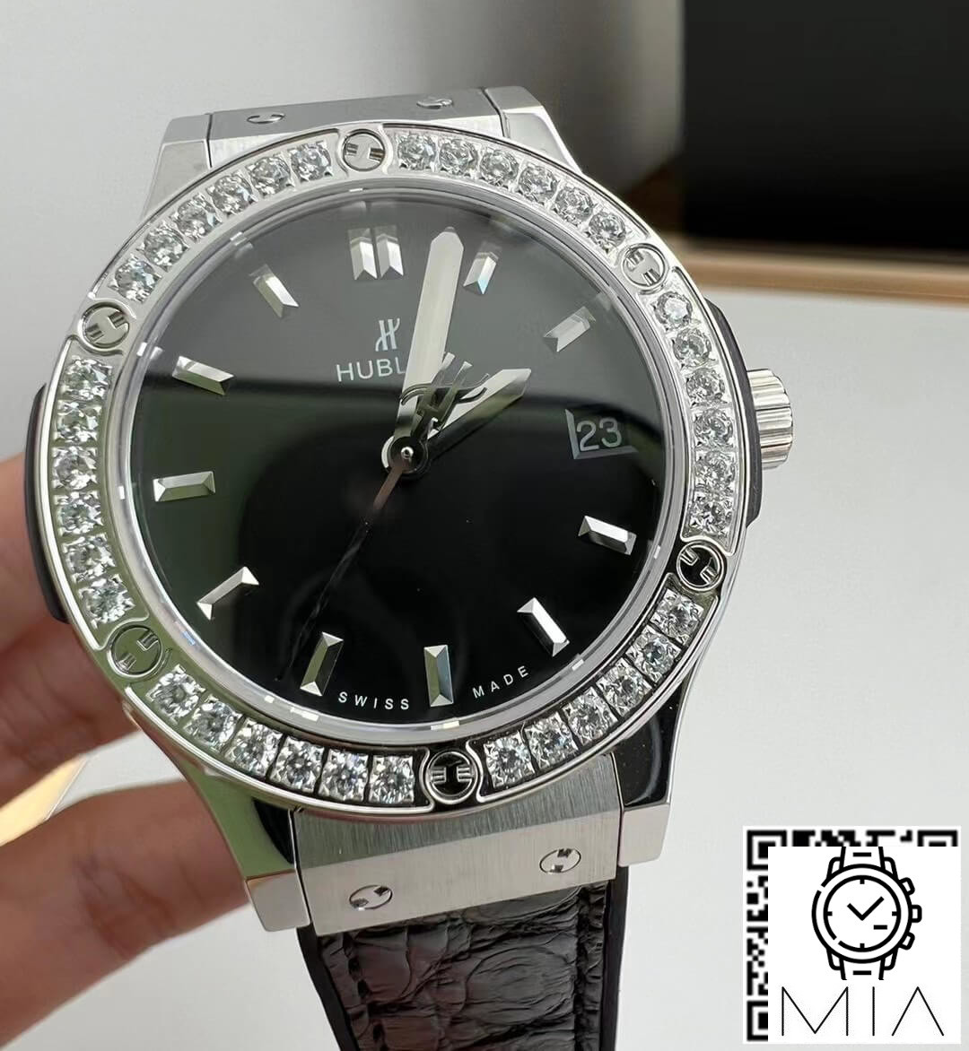 Hublot Classic Fusion 33MM HB Factory Black Leather Strap