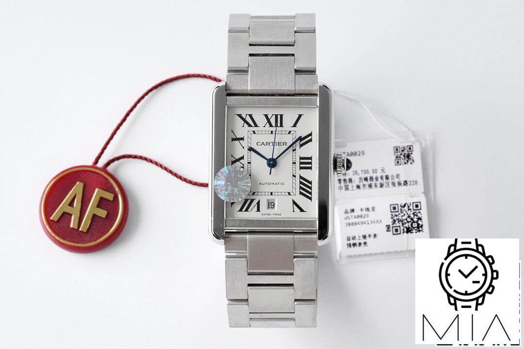 Cartier Tank W5200028 AF Factory Silver Stainless Steel