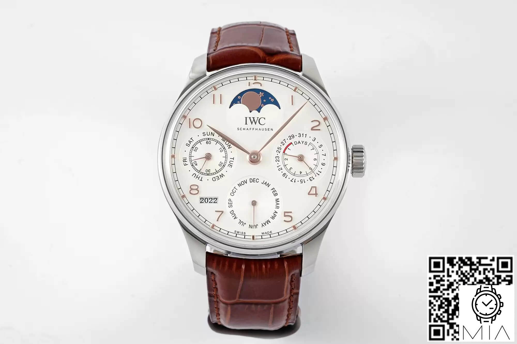 IWC Portuguese Perpetual Calendar IW503307 APS Factory Stainless Steel Bezel