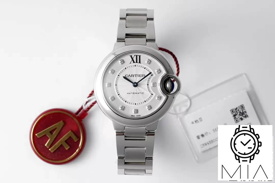 Ballon Bleu De Cartier WE902074 33MM AF Factory White Diamond Dial
