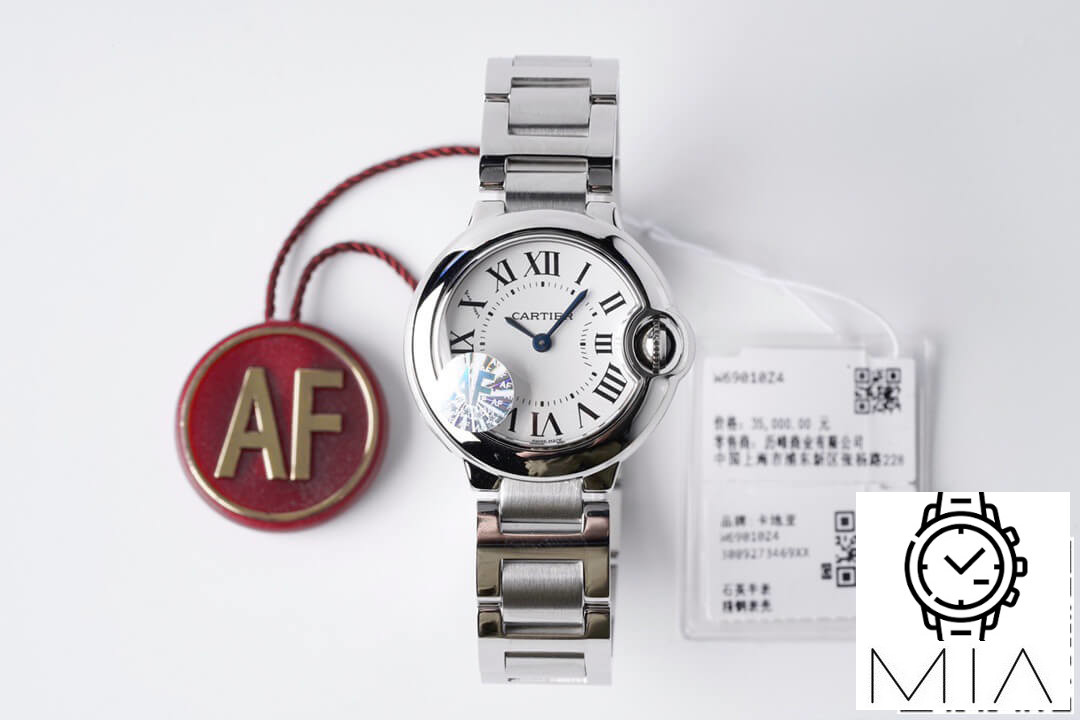 Ballon Bleu De Cartier 28MM W69010Z4 AF Factory Stainless Steel White Dial