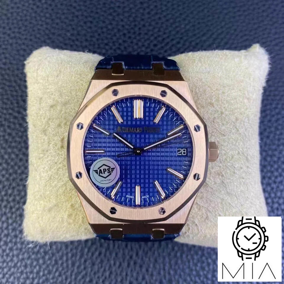 Audemars Piguet Royal Oak 15510OR.OO.D315CR.02 APS Factory Blue Leather Strap