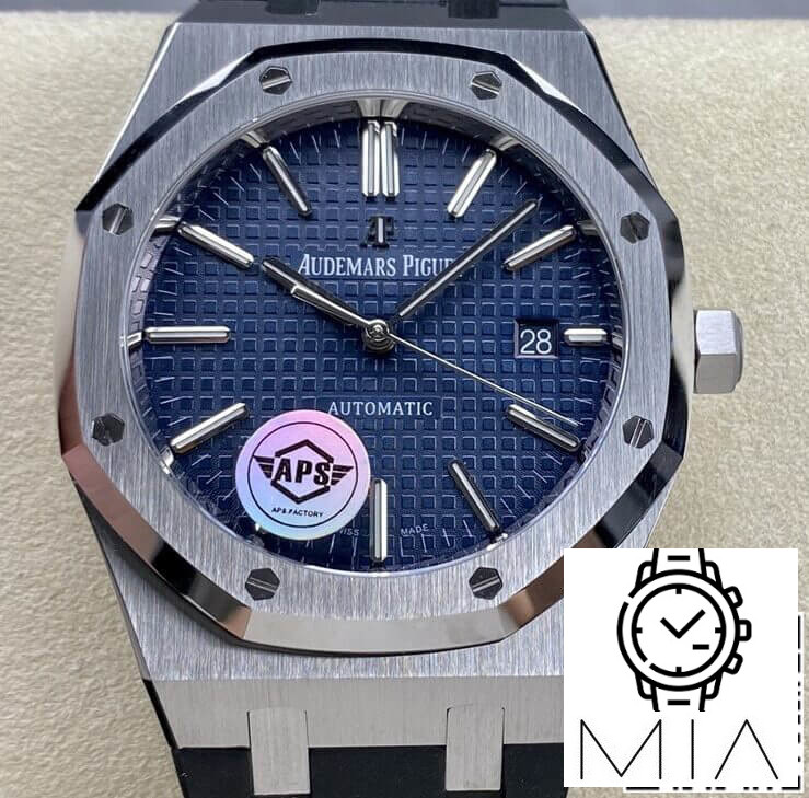 Audemars Piguet Royal Oak 15400 APS Factory Blue Dial Black Strap