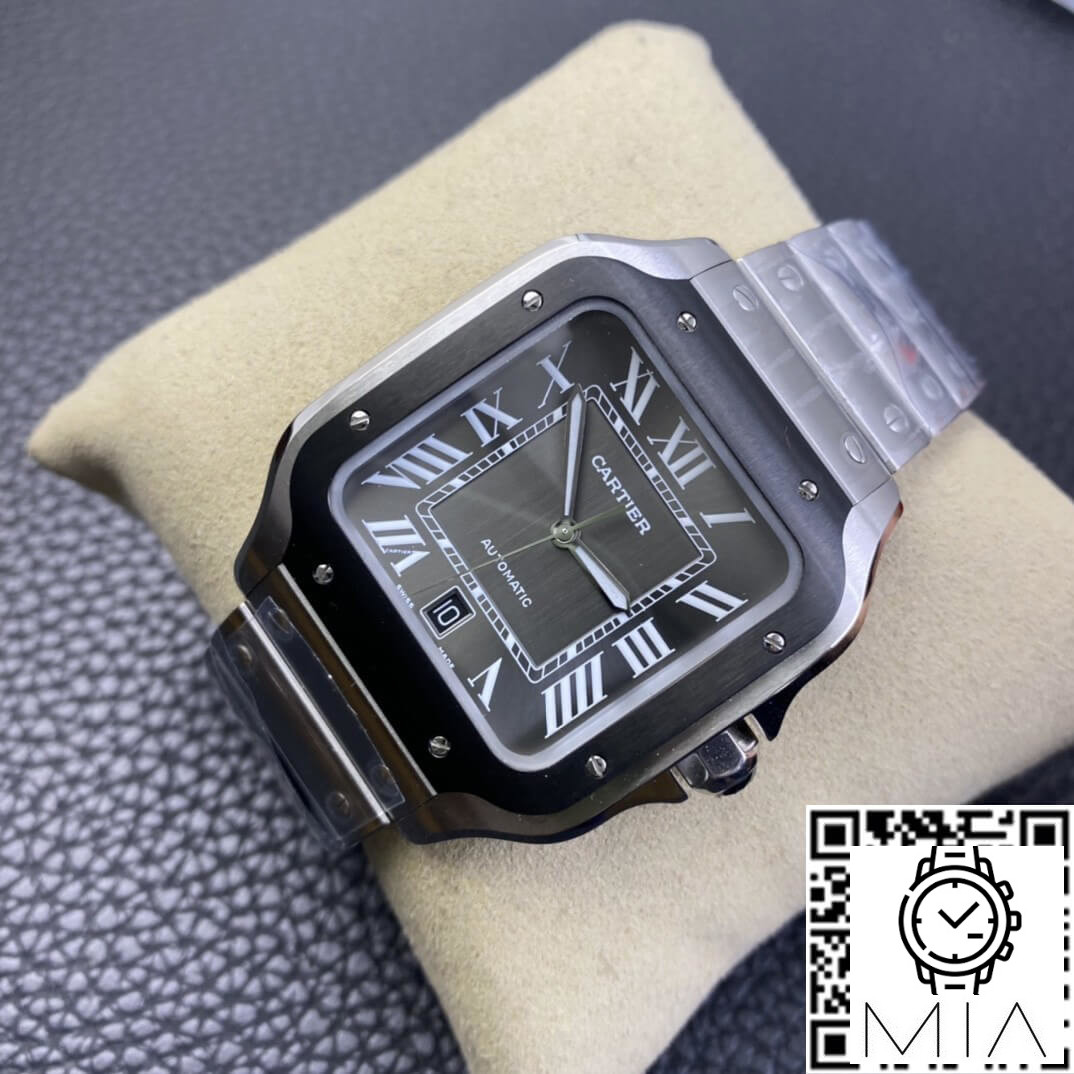 Cartier Santos WSSA0037 BV Factory Gray Dial