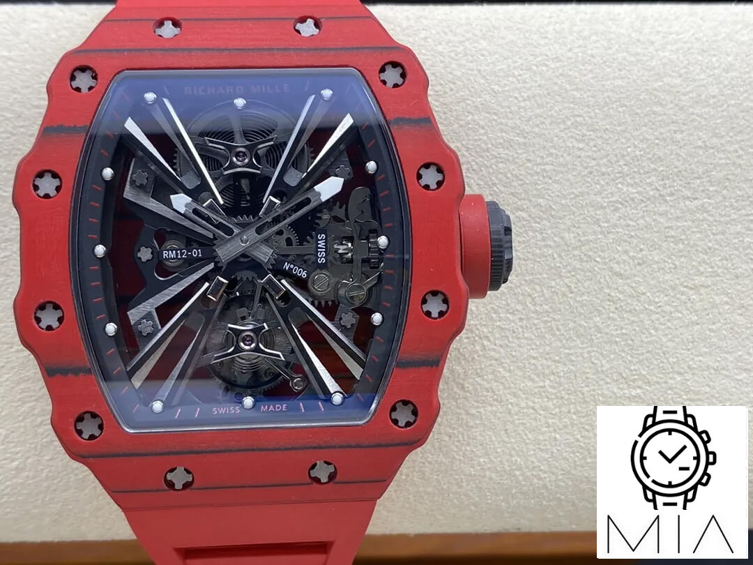 Richard Mille RM12-01 Tourbillon RM Factory Red Carbon Fiber Case