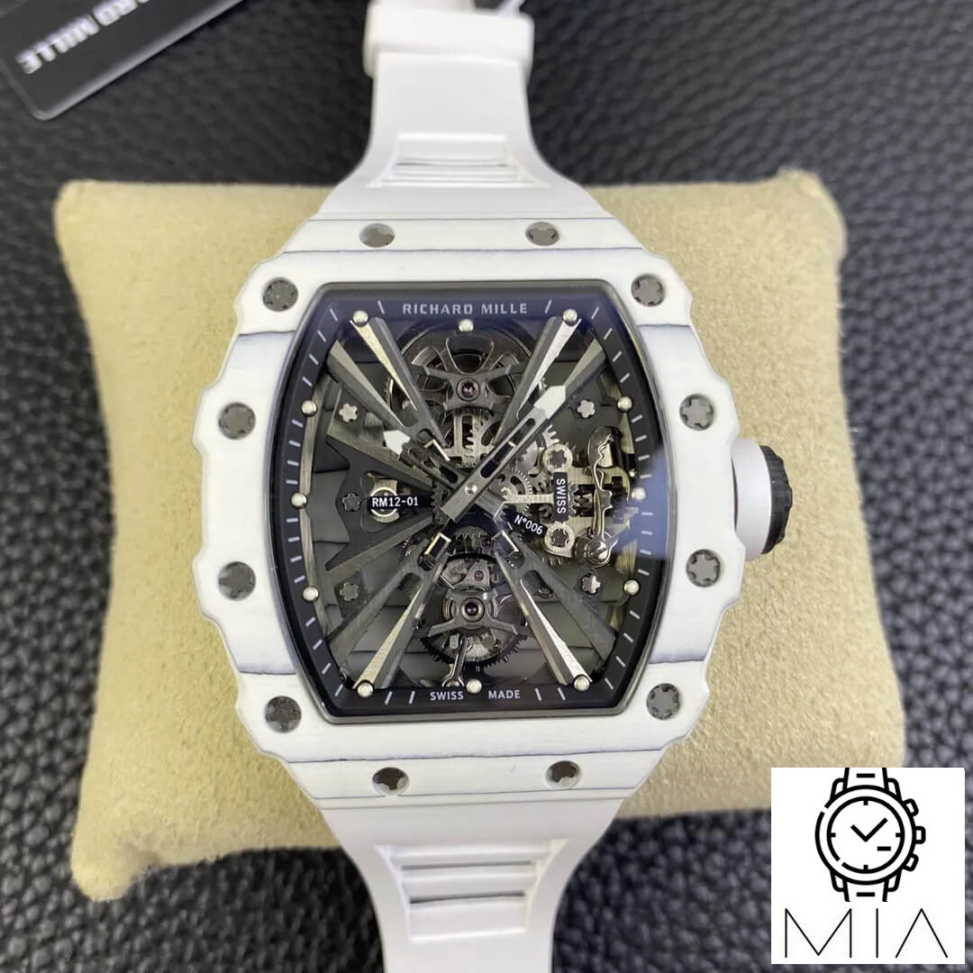 Richard Mille RM12-01 Tourbillon RM Factory White Carbon Fiber Case