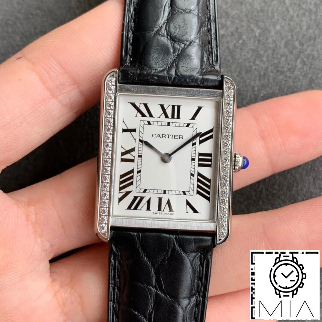 Cartier Tank K11 Factory Diamond-Set Bezel