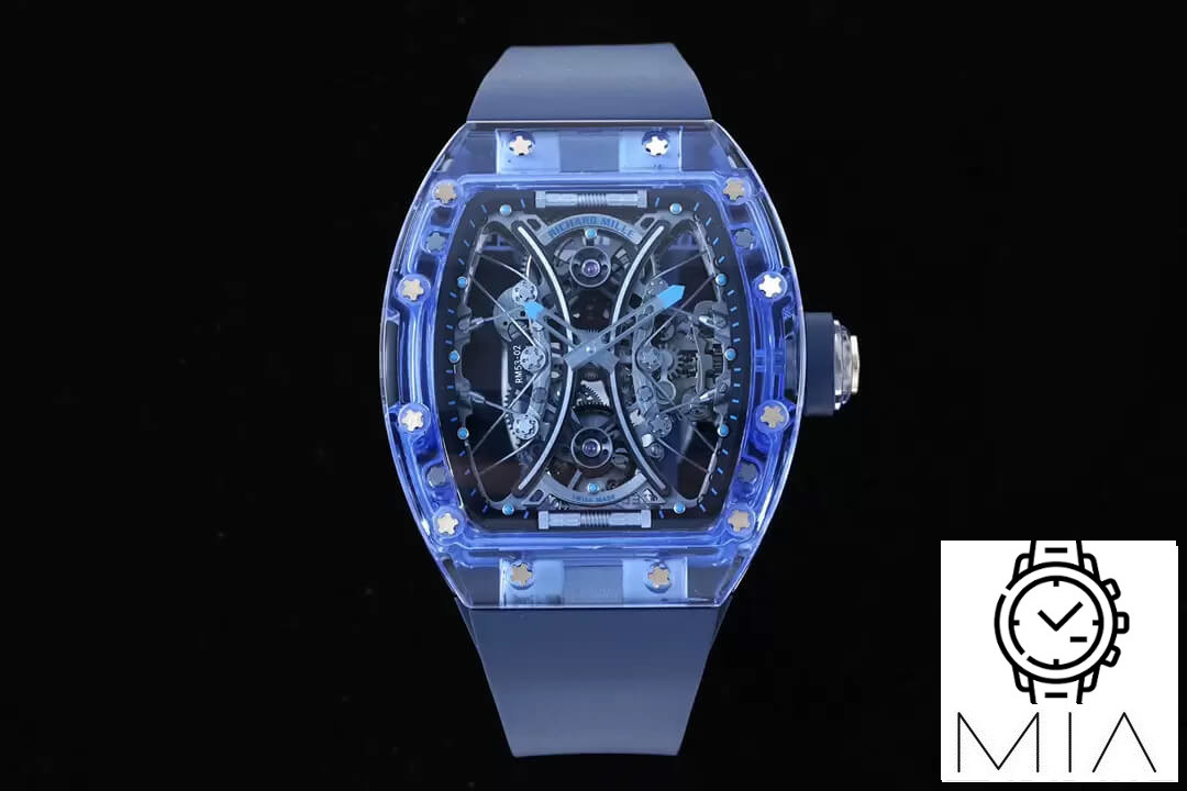 Richard Mille RM053-02 Tourbillon RM Factory Skeleton Dial Rubber Strap