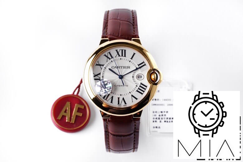 Ballon Bleu De Cartier 42MM W6900551 AF Factory Brown Leather Strap